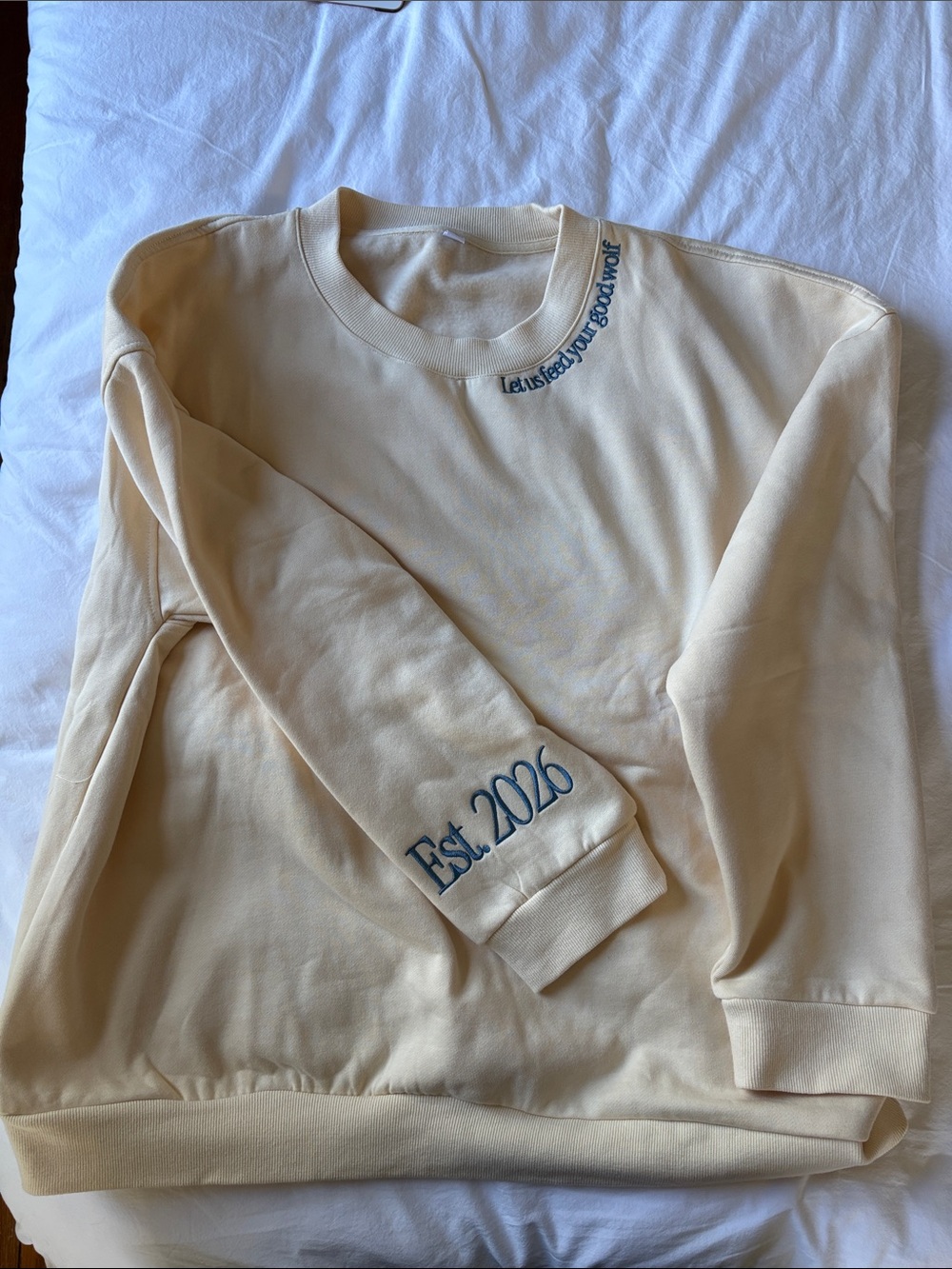 Good Wolf Crewneck Sweater, L/XL